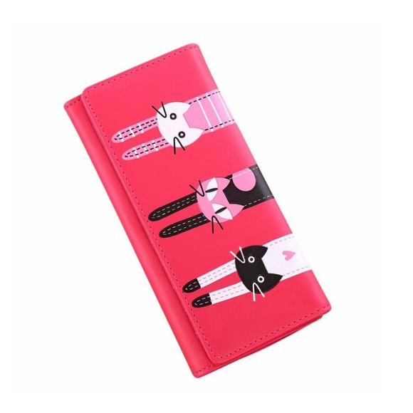 Bags | Three Cats Cat Wallet | Poshmark